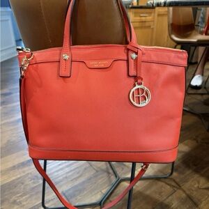 Henri Bendel west 57th leather tote bag